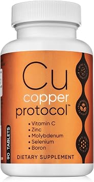 Copper Supplements for Women and Men 90 Capsules Boosts Energy, Nourishes Body, Anti-Aging Formula, Includes Vitamin C, Zinc & Selenium, Non-GMO, Made in USA - GMP Certified