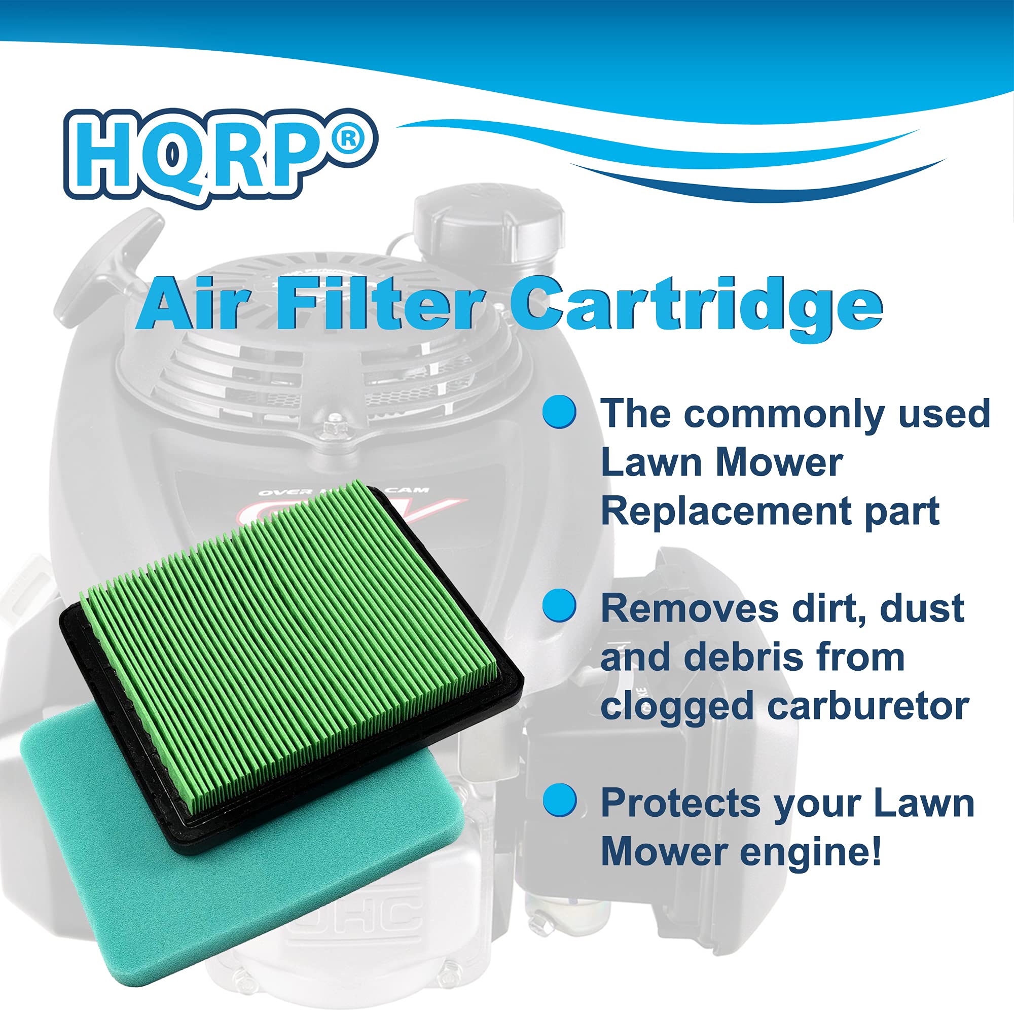 HQRP/Honda/17211-ZL8-023 17211-ZL8-003 17211-Zl8-000 Air Filter Cartridge Replacement - Image 4