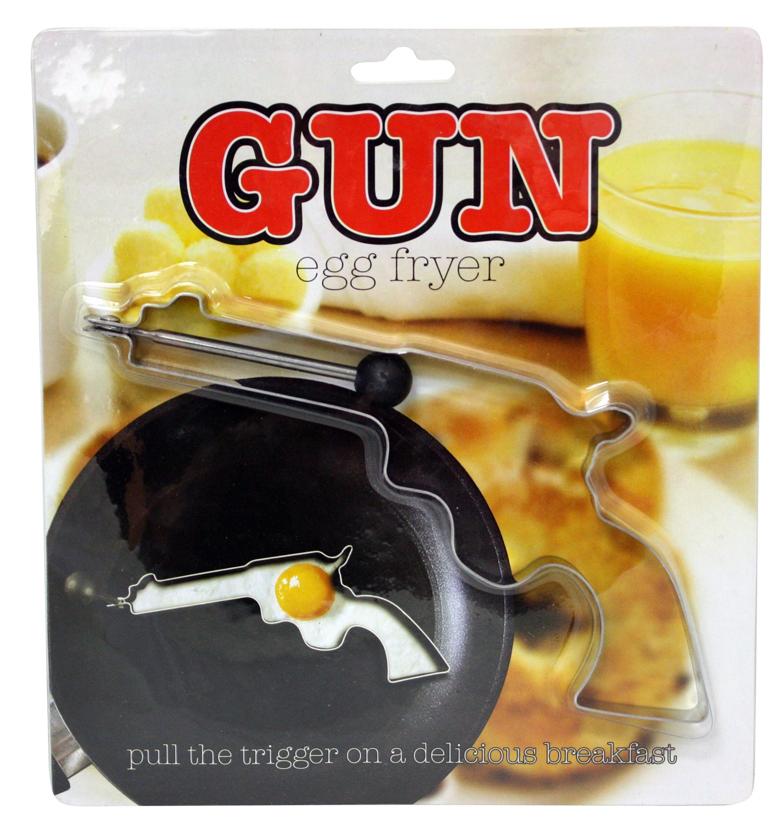 Island Dogs 54677 Gun Egg Fryer, Silver,Small