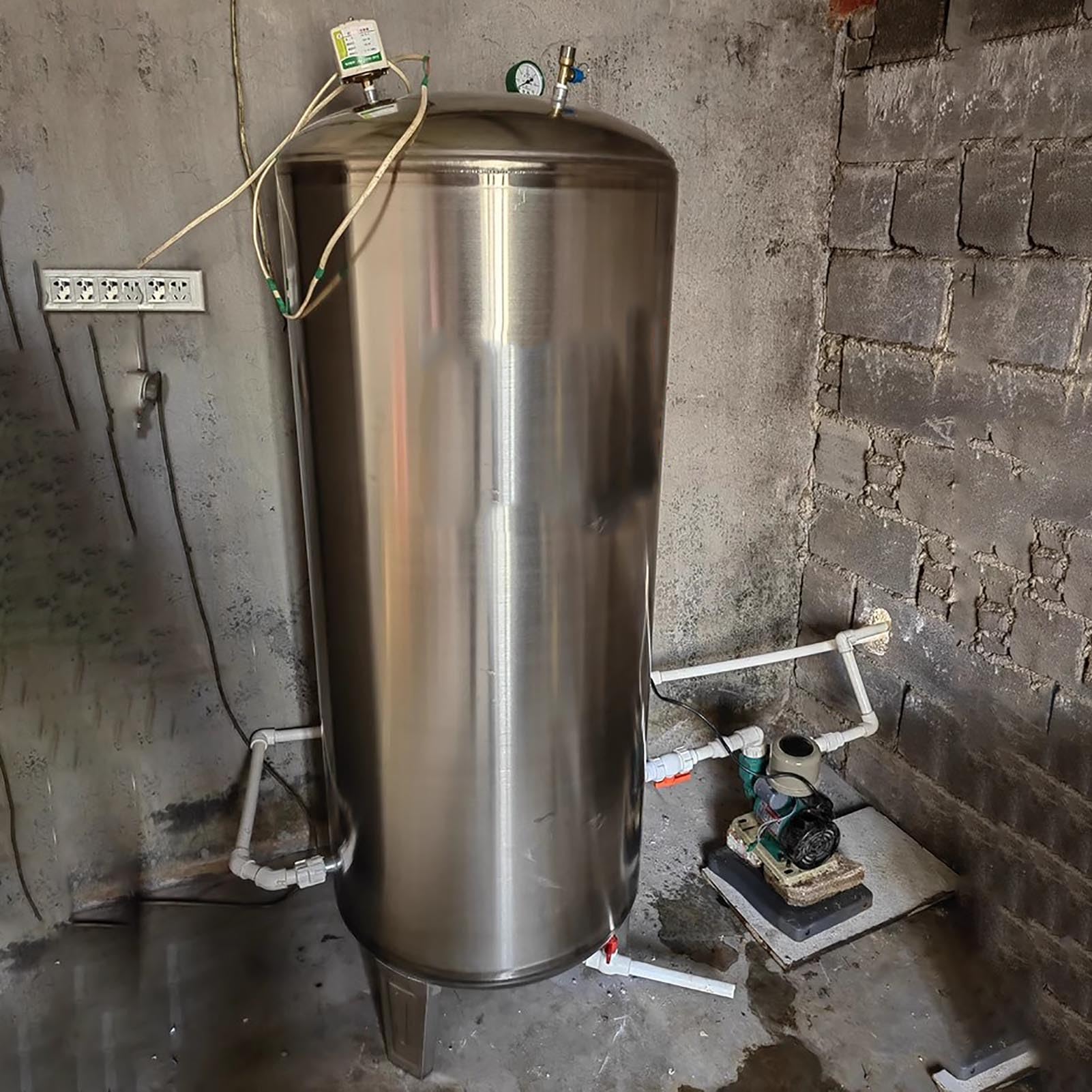 Vaso di Espansione Serbatoio di Pressione Dell'acqua di Pozzo con Accumulatore Precaricato Senza Pompa di Pozzo, Serbatoio di Espansione Pressurizzato per Irrigatore per Macchina Dell'acqua(50x95cm (1