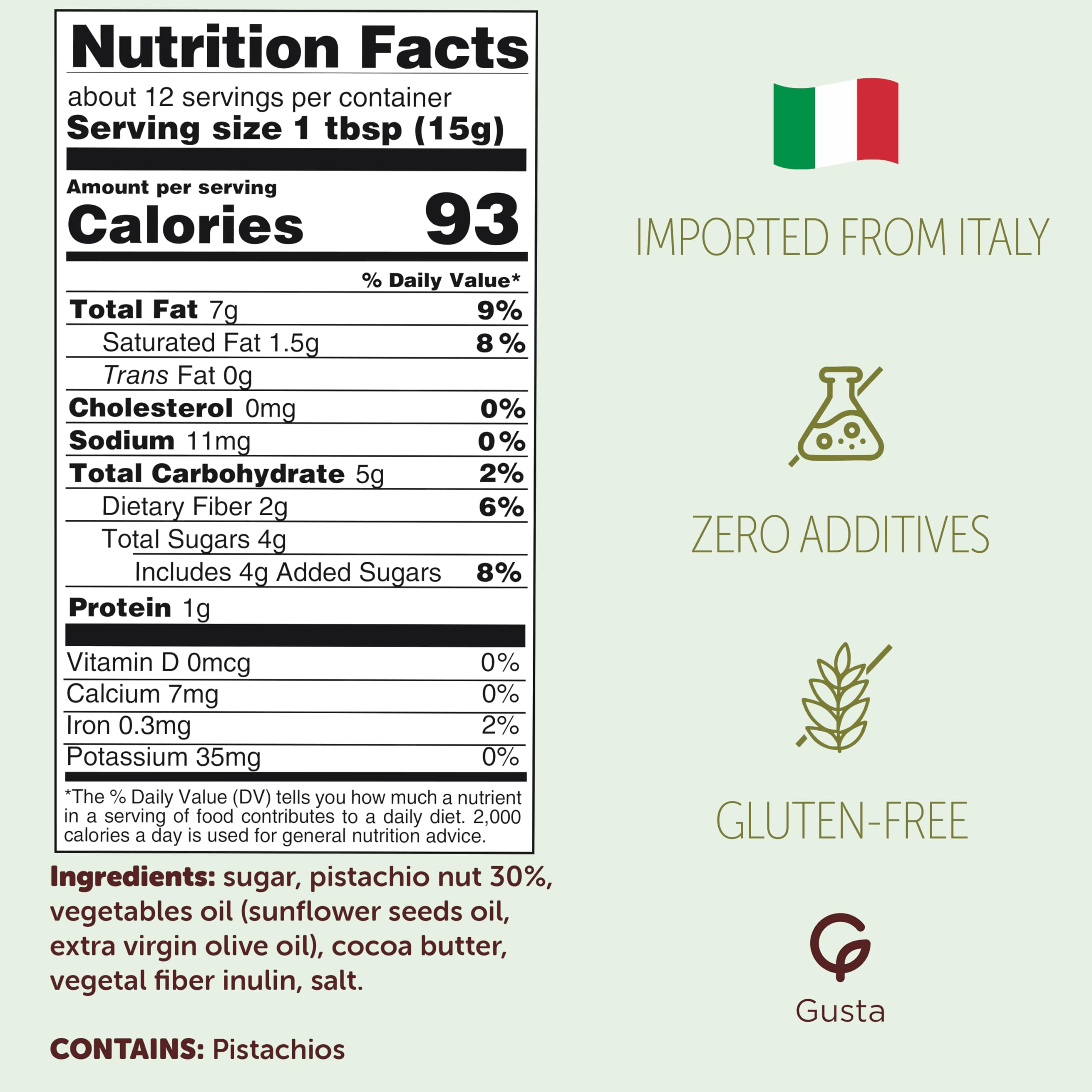 Pistachio Cream Spread from Sicily - Premium Filling for Dubai Chocolate Baking Desserts Coffee - 100 Vegan Lactose-Free — view 2