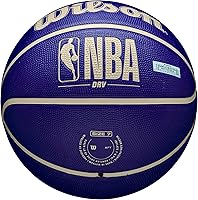 Vista 6 de Wilson NBA DRV Outdoor Basketball with Pump Índigo/Beige