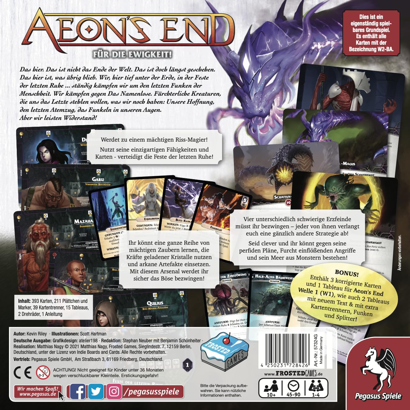 Pegasus Spiele 57324G - Aeon’s End - Für die Ewigkeit (Frosted Games)