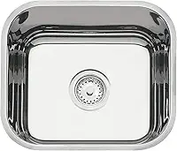 Cuba de embutir Tramontina Lavínia 40 BL em aço inox polido 40x34 cm