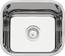 Cuba de embutir Tramontina Lavínia 40 BL em aço inox polido 40x34 cm