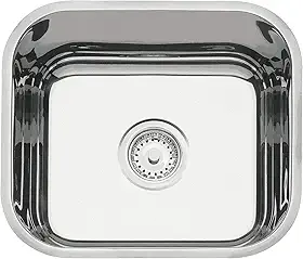 Cuba de embutir Tramontina Lavínia 40 BL em aço inox polido 40x34 cm