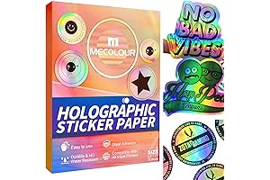 MECOLOUR Holographic Sticker Paper for Inkjet Printer