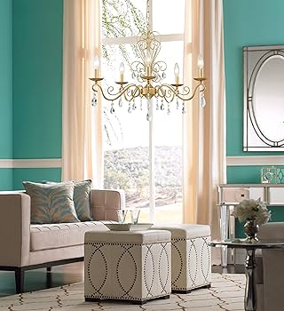 Bestier Gold Finish Elegent Crystal Candle Candelabra