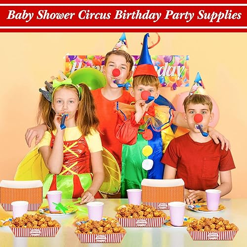 Miniatura 4 de 100 bandejas de comida para fiesta de carnaval suministros para fiesta de carnaval bandejas de nacho regalos de fiesta de carnaval decoraciones de