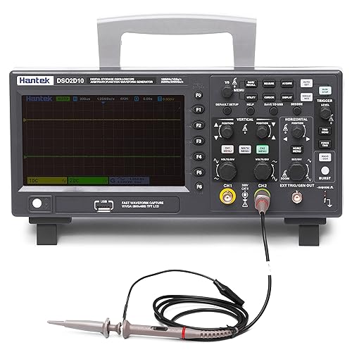 Miniatura 10 de Hantek Osciloscopio de almacenamiento digital DSO2C15 150MHz Ancho de banda 2CH Dual Channel 1GSas 8M Profundidad de memoria con sonda de alto