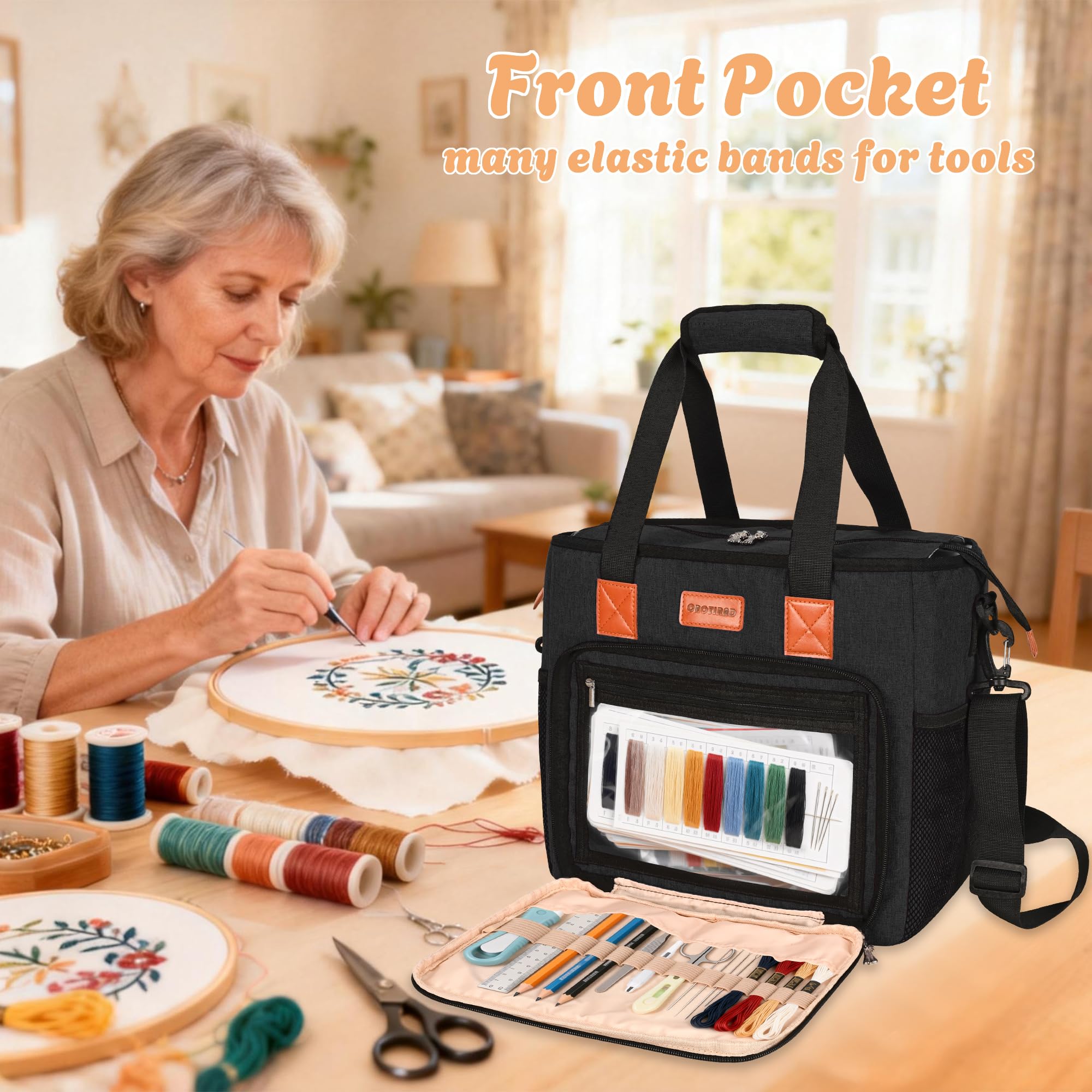 Amazon.com: CROTIRAD Embroidery Bag Organizer for Cross Stitch
