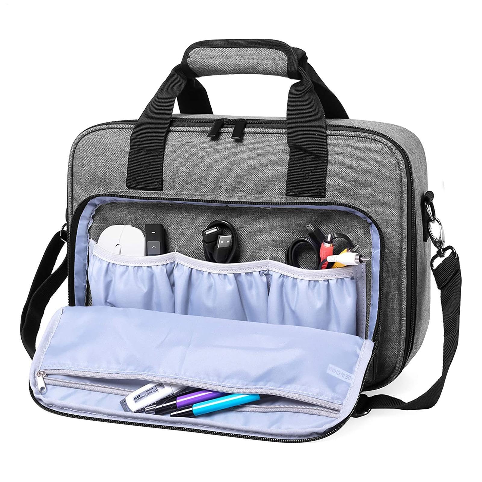 Generisch Borsa per mini proiettore, 30 cm, leggera, organizer da viaggio
