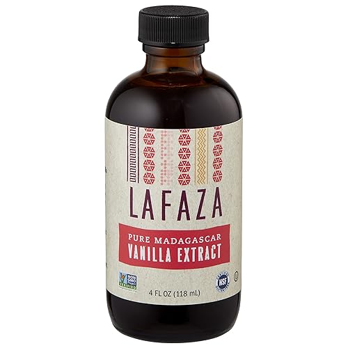 Lafaza Extracto puro de vainilla Bourbon de Madagascar, todo natural, 4 onzas