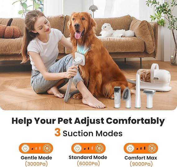 Neakasa P1 Pro Dog Grooming Vacuum, 6-in-1 Kit, 2-Year Protection Plan
