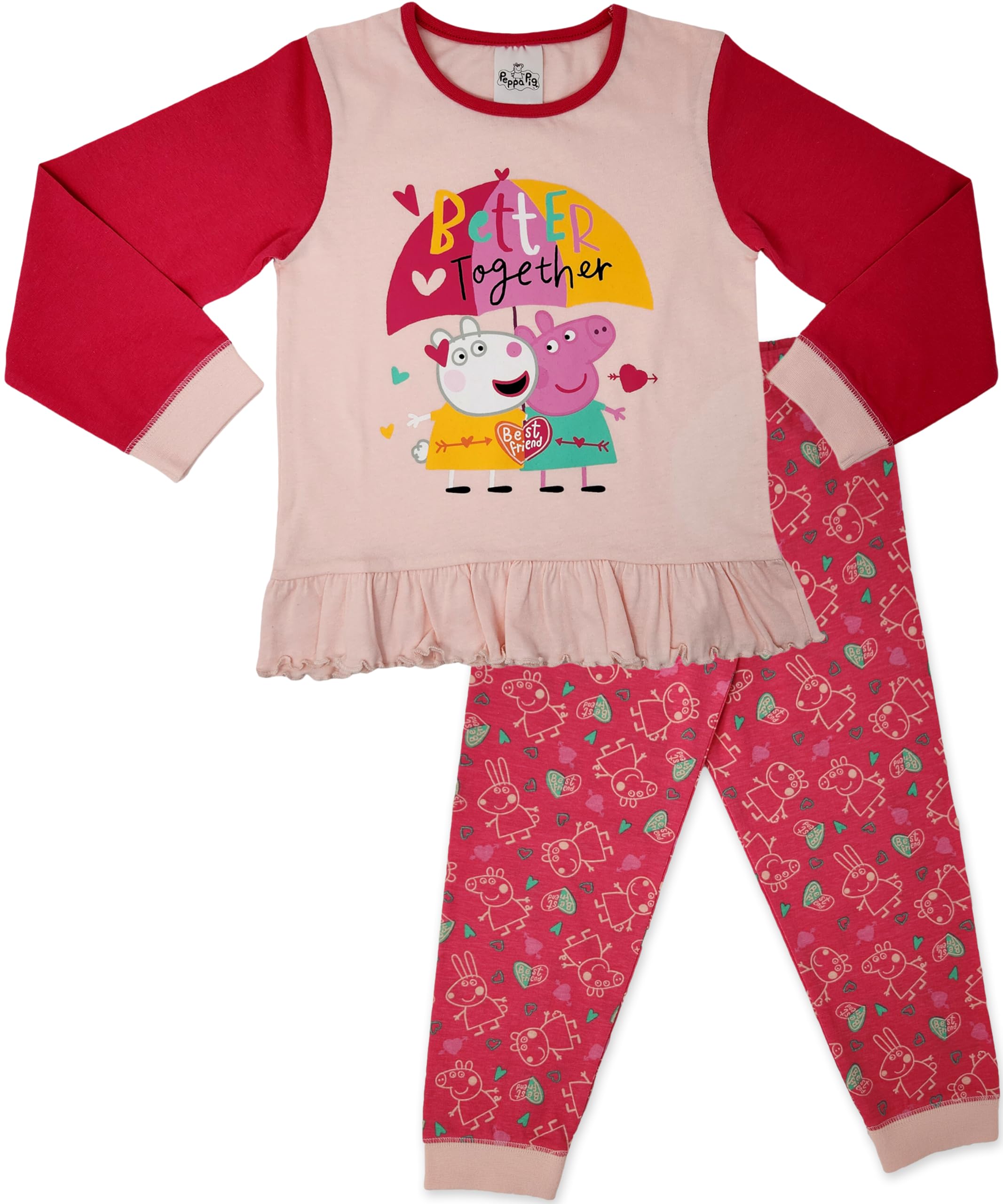 Peppa Pig 100% Cotton Long Pyjama Set 18m-7yr