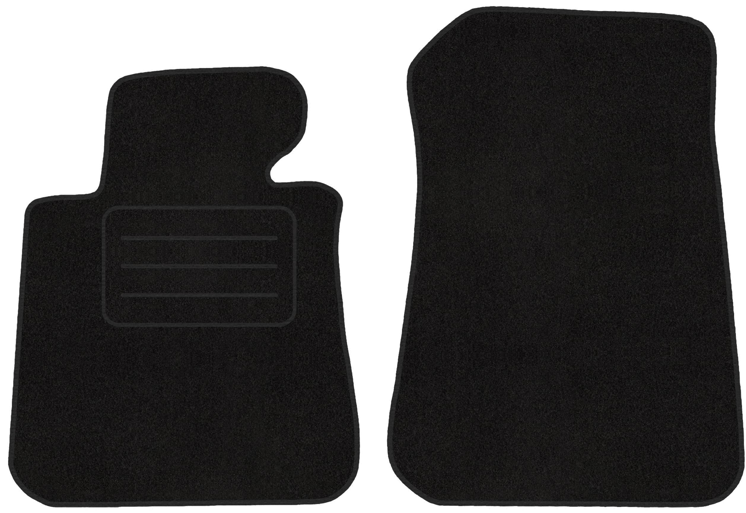Floor mats E87 E88 E81 E82 (velour) car mats original quality 2-piece front black incl. mounting