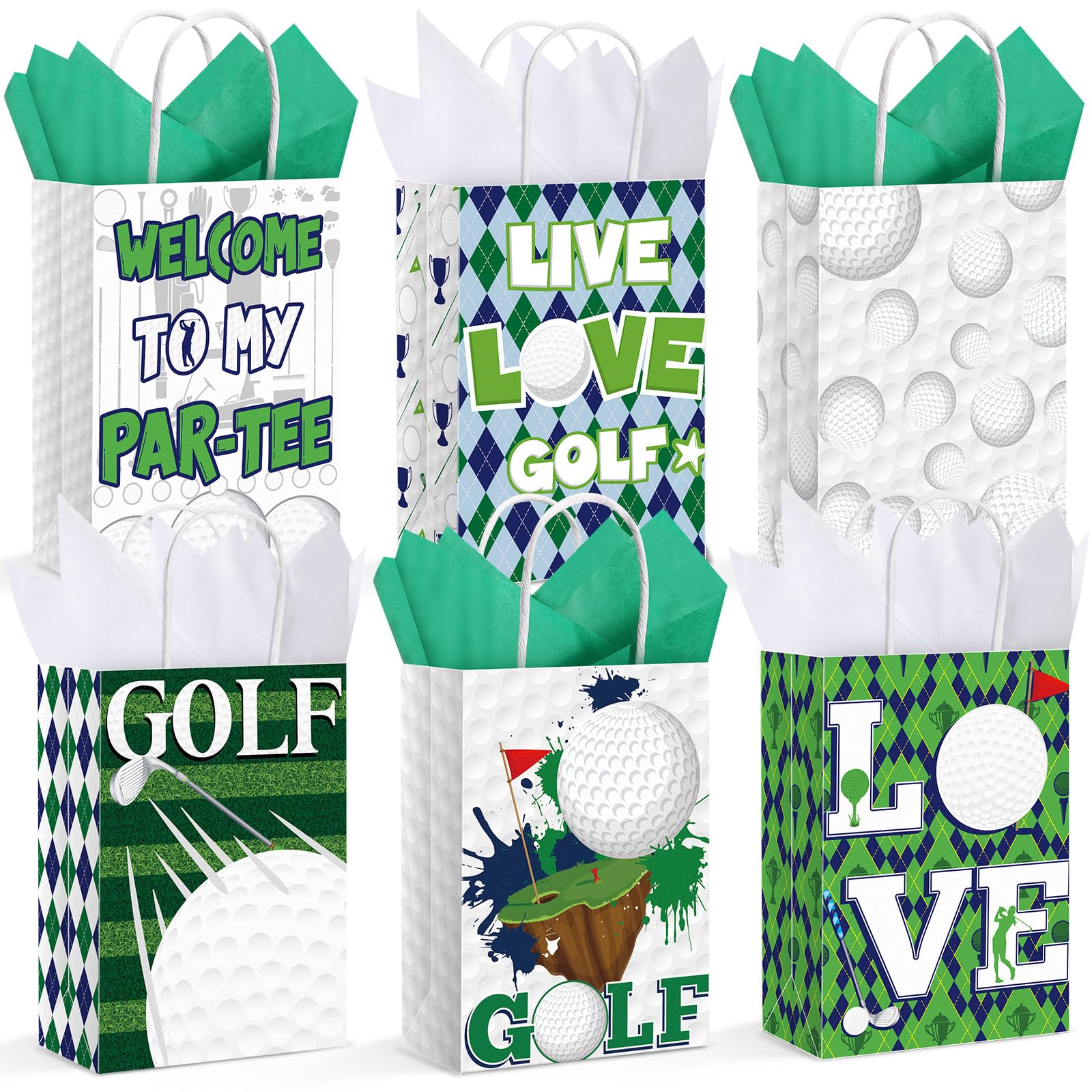 Sacs de bonbons de golf robustes pour décorations de baby shower - 8