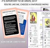 Vista 7 de Tarjetas de tarot clásicas para principiantes con significados, juego de 78 cartas para aprender y adivinar (blanco)