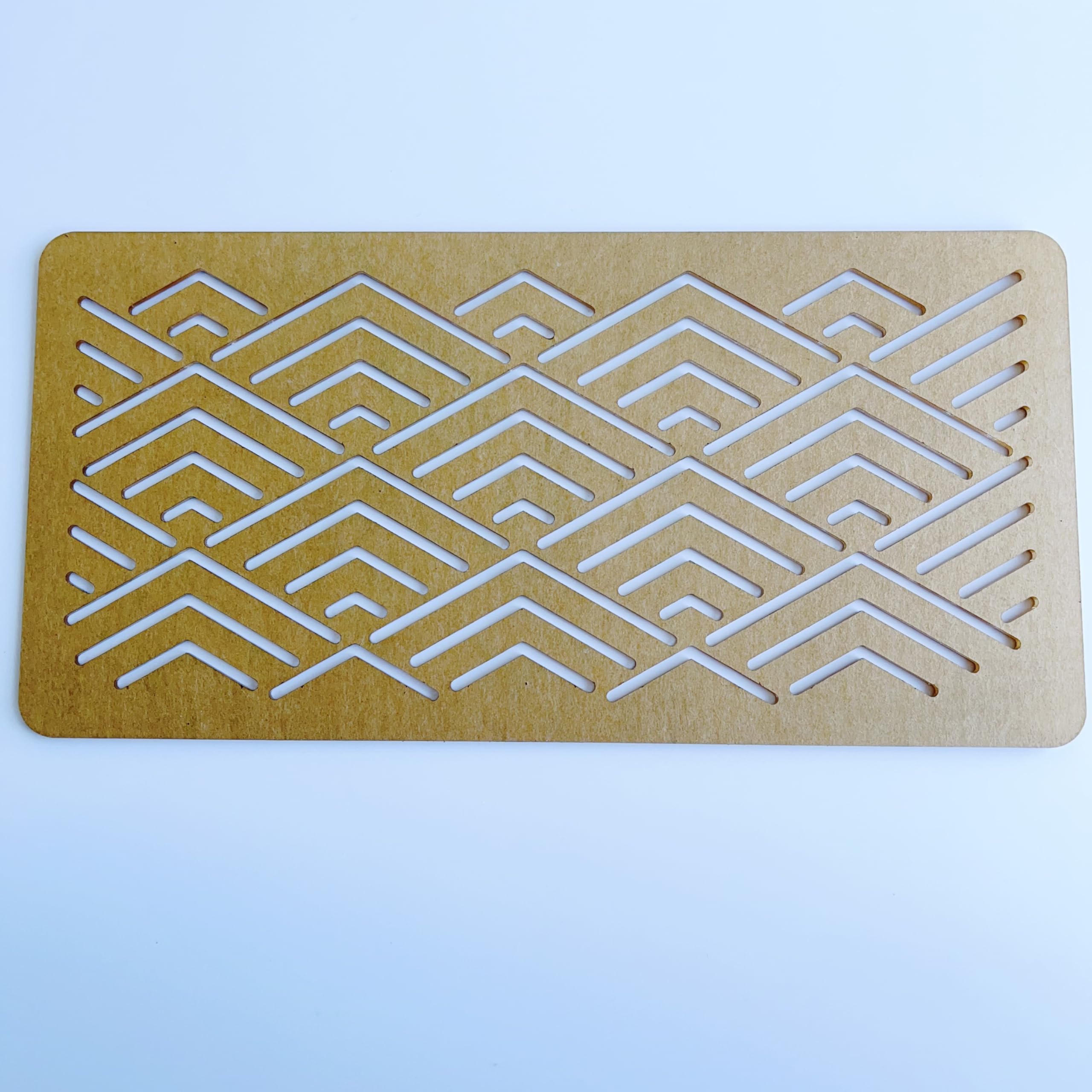 Clear Acrylic Sashiko Stencil, Embroidery Pattern Template, Quilting Stencil Tool (Pattern D)