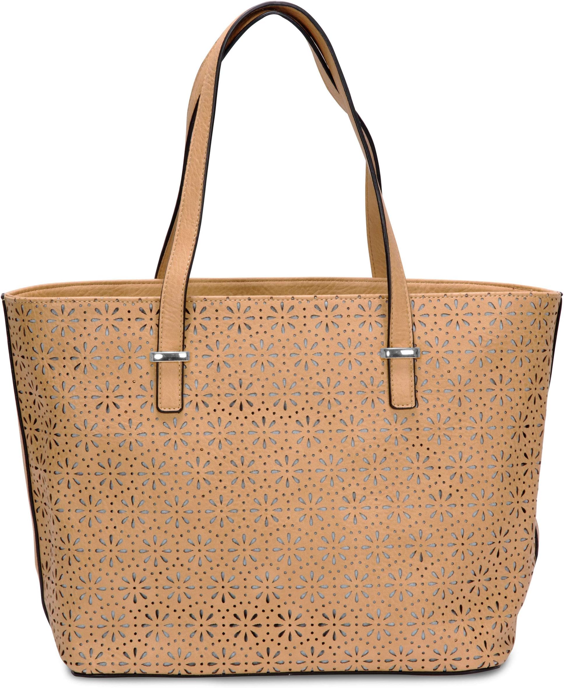 Pavilion- Tan Laser Cut Tote Bag