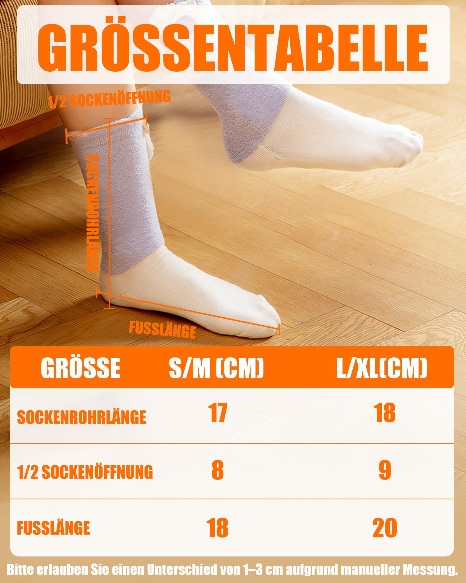 Beheizte Socken Kinder mit 4000mAh Akku – Niedliche Elektrische Heizsocken für Jungen & Mädchen, 3 Heizstufen für Alltag & Entspannung, Nicht für Skisport
