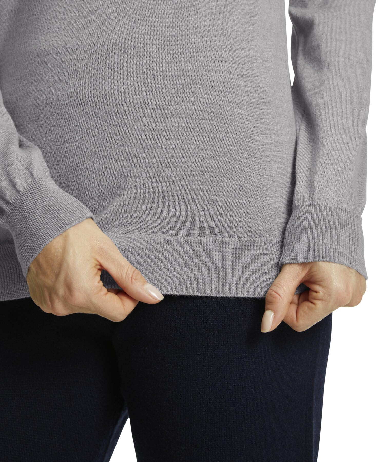Falke Mujer Basic Roll Neck New Merino suéter pulóver Elegante clásico para el Trabajo y el Tiempo Libre con Cuello Alto Transpirable regulación climática antiolor Lana 1 Pieza