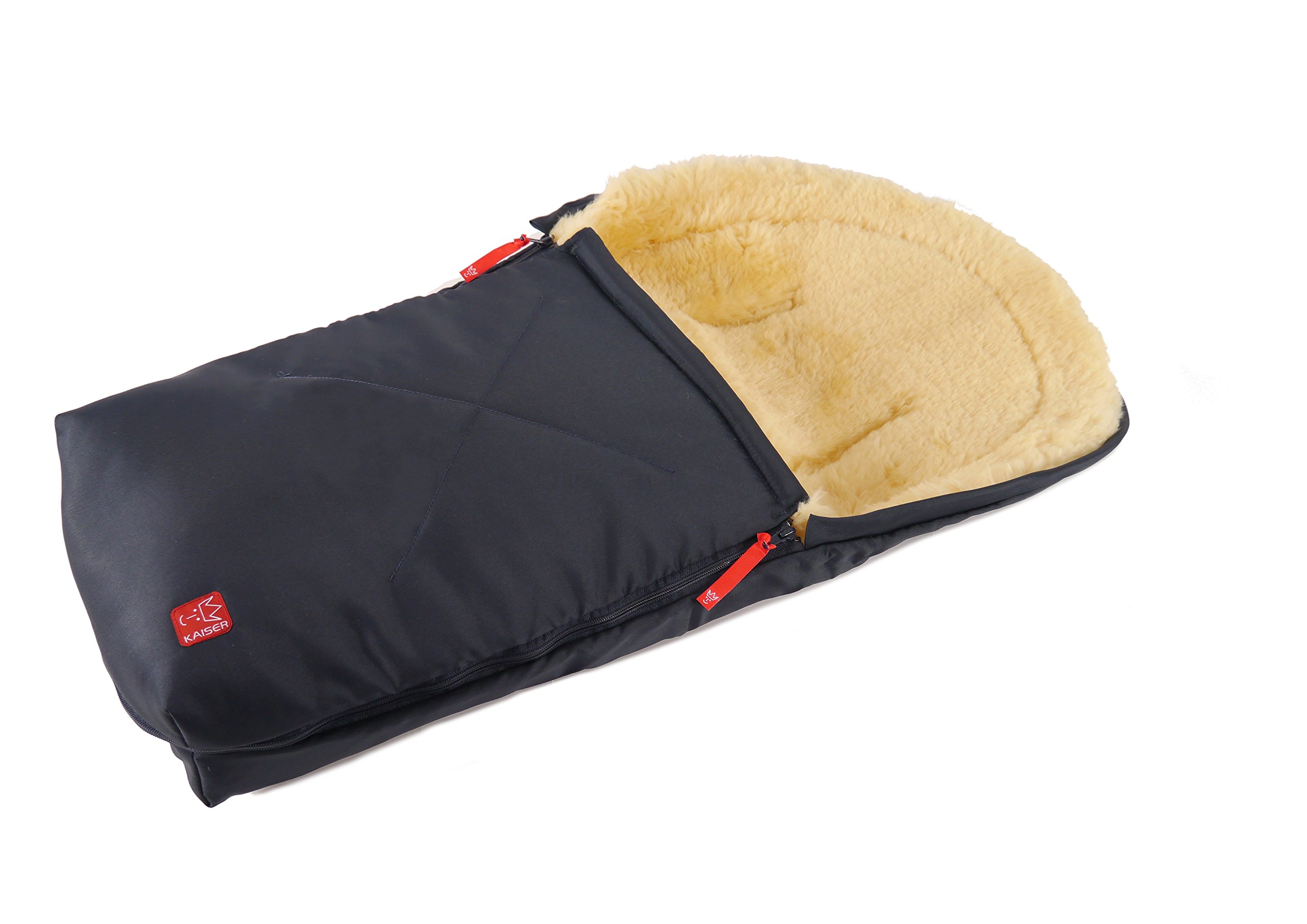 Kaiser 6534122 - Kuschelsäckchen, Lammfell Medizin, Farbe: marine