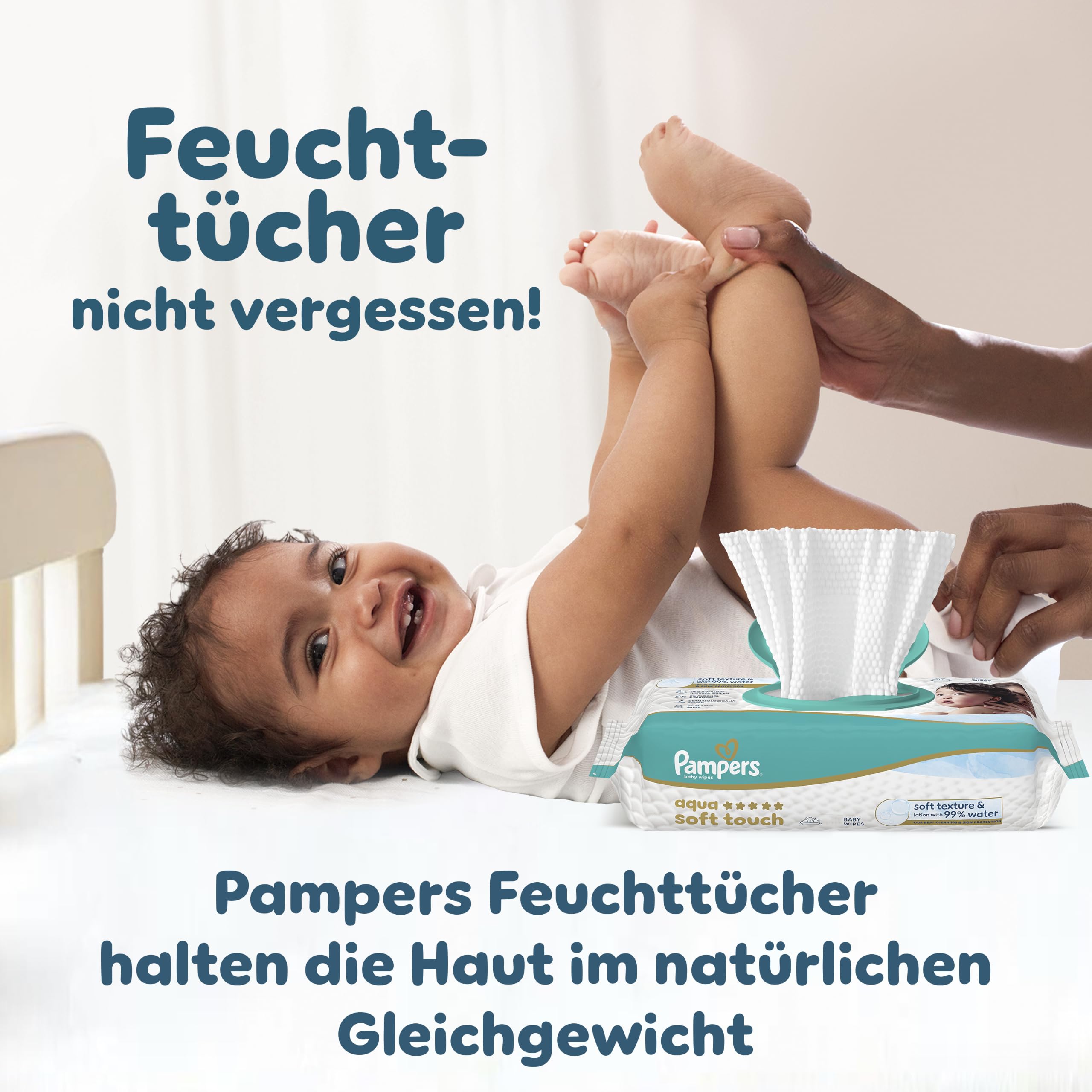 Pampers Baby-Dry Größe 8, 144 Windeln, 17kg+ | Bis zu 100% Auslaufschutz & Komfort die ganze Nacht