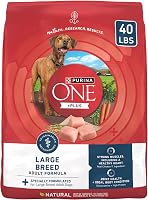 Purina ONE +Plus Large Breed Adult Dry Dog Food, Real Chicken High Protein, Glucosamine Joint Support - 40 lb Bag