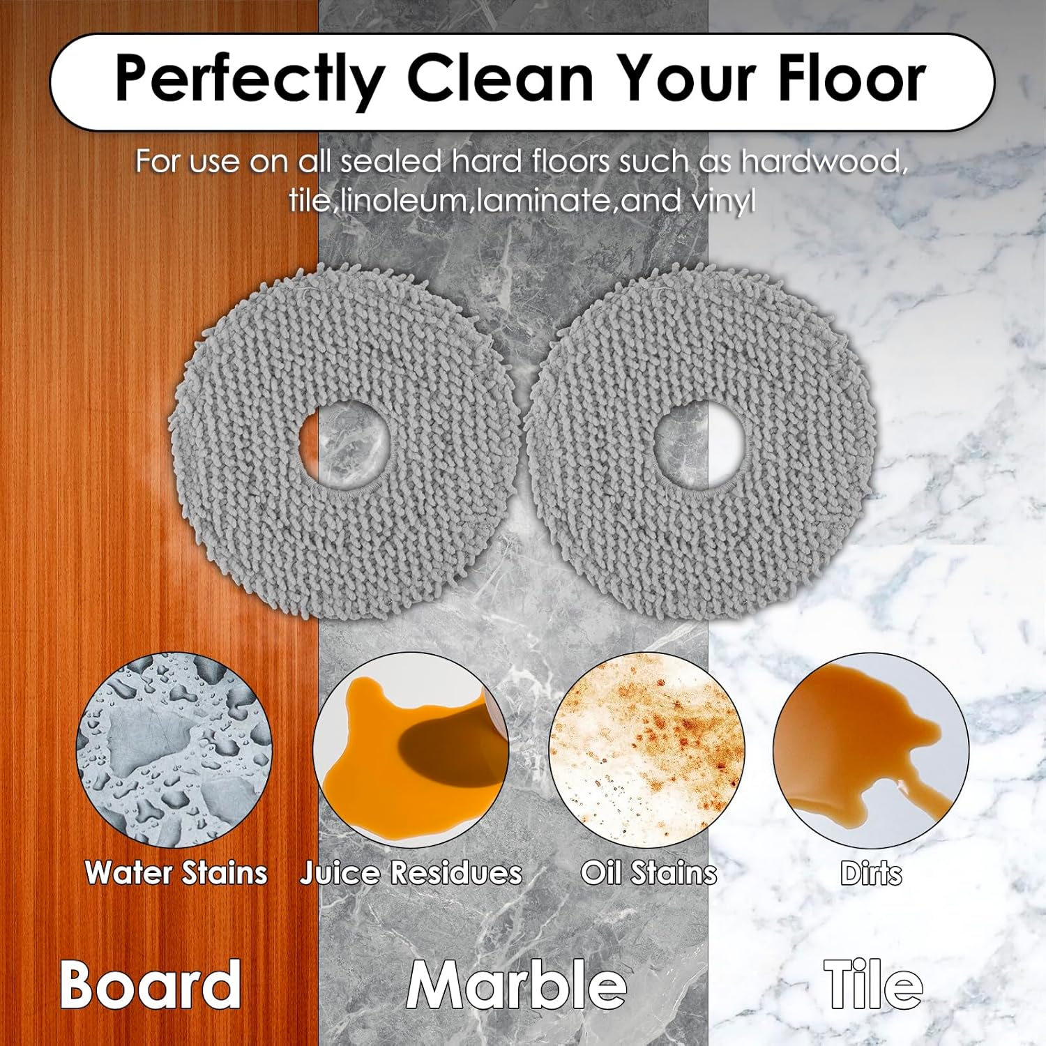 (20 Pack) M3 Replacement Parts Compatible with Lefant M3 Robot Vacuum Cleaner, 1 Roller Brush, 6 Side Brushes, 5 Dust Bags, 5 HEPA Filters with Foam Filters, 3 Mop Pads, Accessories Kit