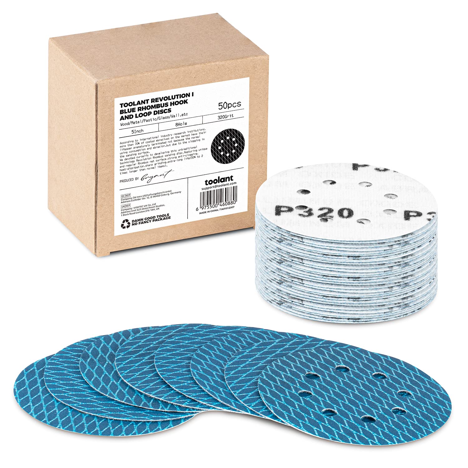 Diamond Sanding Discs - 50 Pack, Faster & Longer Lasting -9