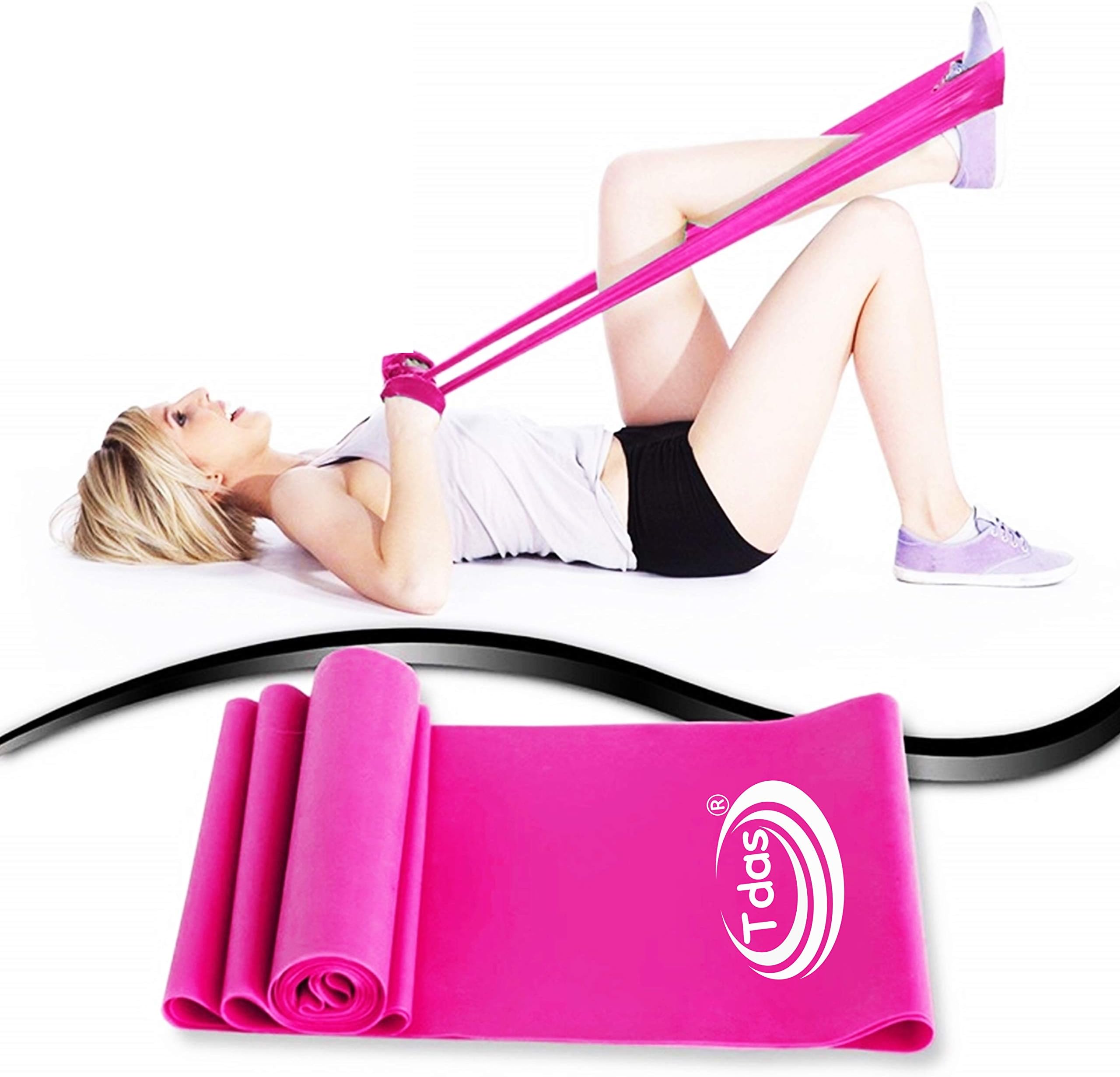 Tdas Resistance Bands- 1.5 Meters Thera Band, Exercise Band, Stretch Band for Exercise, Legs, Gym, Workout, Pull ups, - Light, Medium, Heavy, Resistance Loop Bands For Fitness, Butt, shoulder, Glutes, Yoga, Physical Therapy, Home exercise Training for Women, Men
