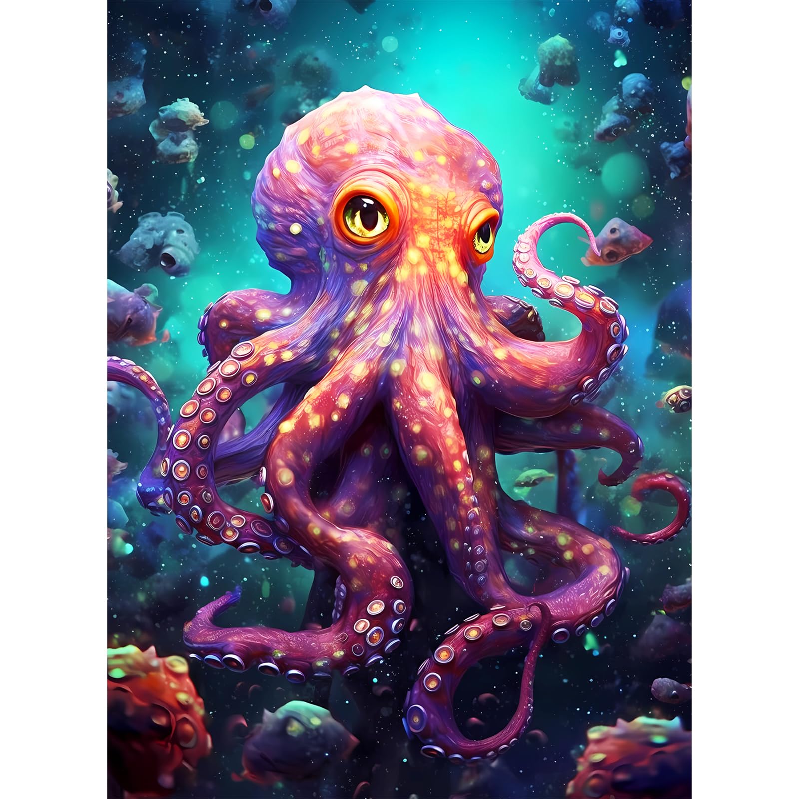 500 Pieces Puzzles for Adult Jigsaw Puzzle 500 Piece Children Elderly Puzzle Octopus Puzzle Gift for Mom Dad Family Friend...