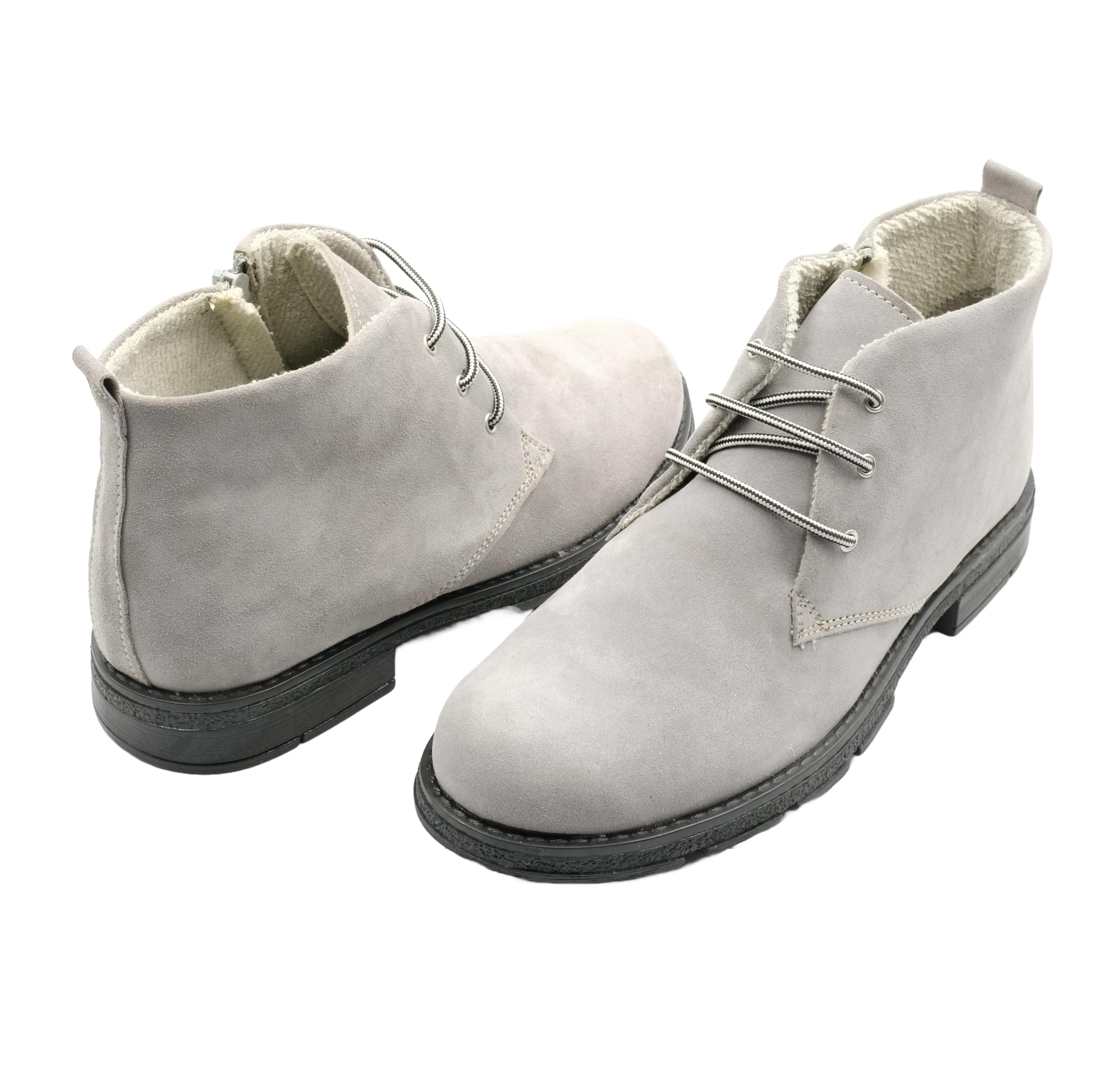 2210 - Scarpe da donna in pelle nabuk con calda imbottitura