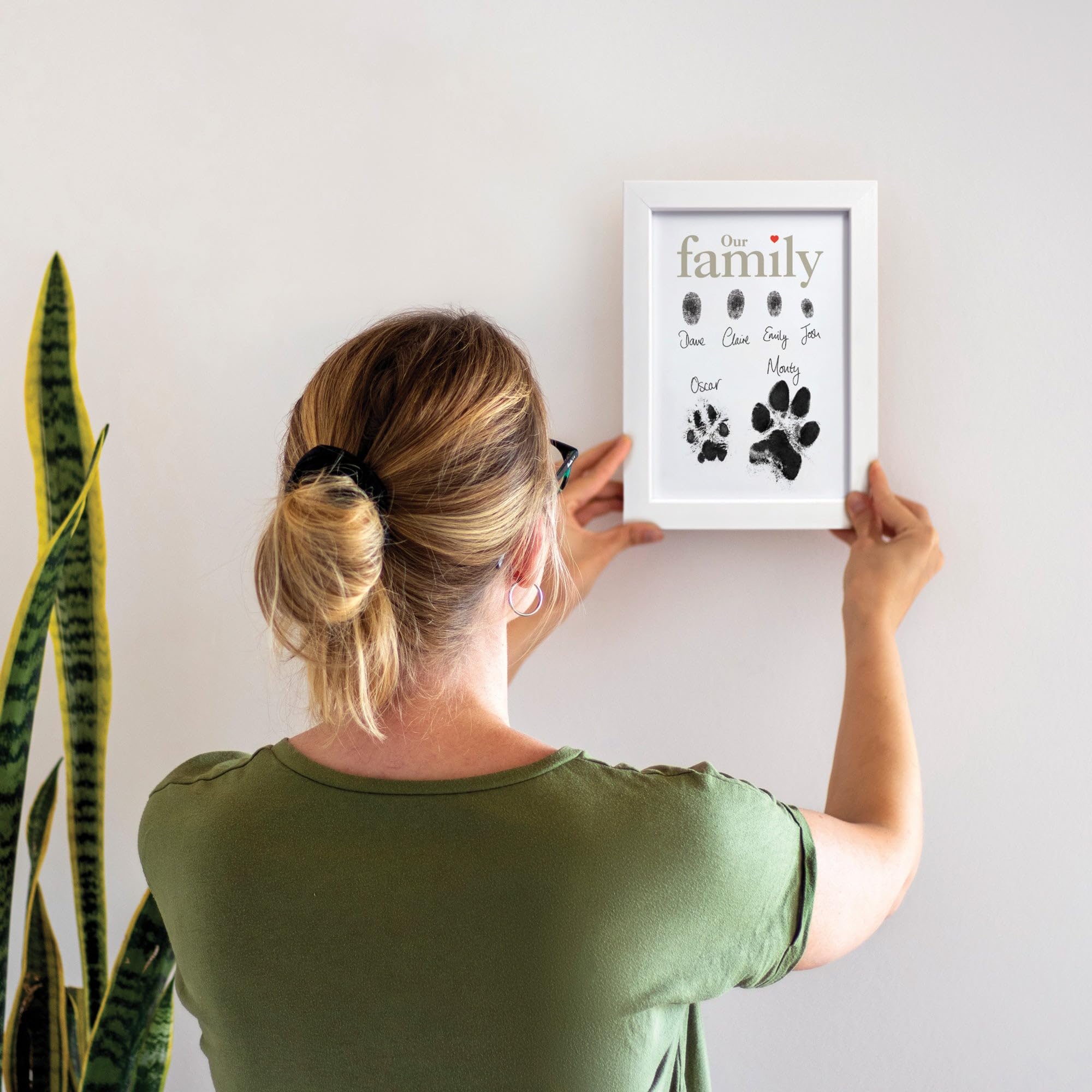 Personalised Family Finger & Paw Print Frame Kit - Image 3