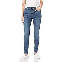 Amazon Essentials Jeans Skinny Elasticizzati a Vita Media - colori fuori produzione Donna