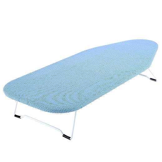 Whitmor Tabletop Ironing Board - Scorch Resistant Cover - Blue