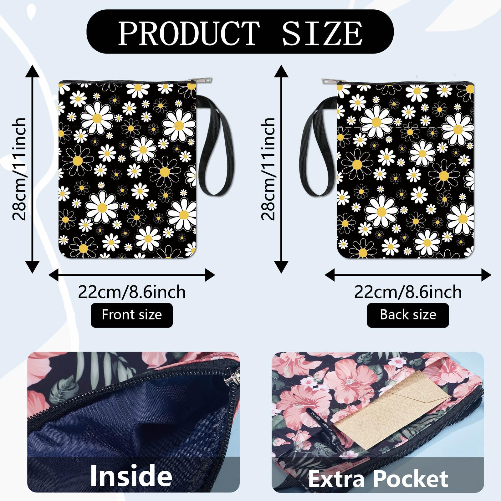 Housse De Livre Forme Chat CRASPIRE - 22x28cm - Fermeture éclair Et Poche - Lavable - Protection Livres Et Cahiers