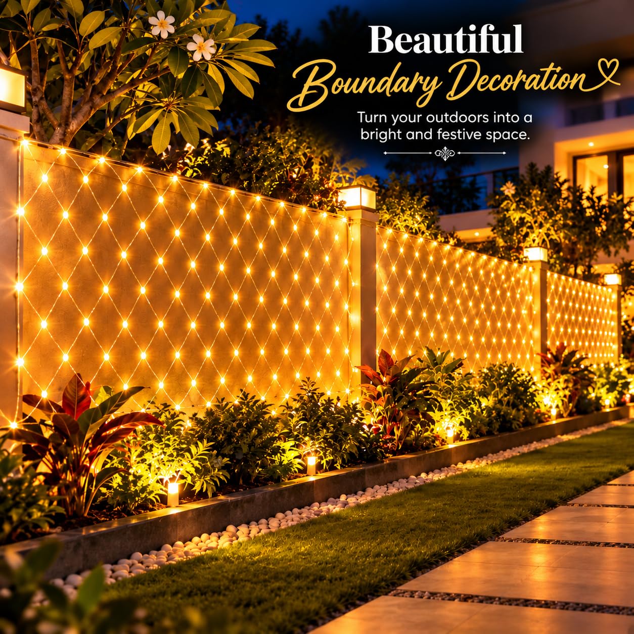 Warm White Fairy String Lights - 240 LEDs, 8 Modes -7
