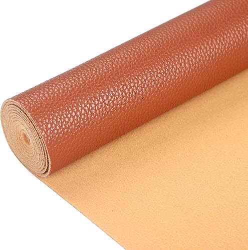 Vista 19 de Picheng Hojas de piel sintética de color liso, tela de cuero con textura de lichi, perfecta para manualidades, proyectos hechos a mano, lazos