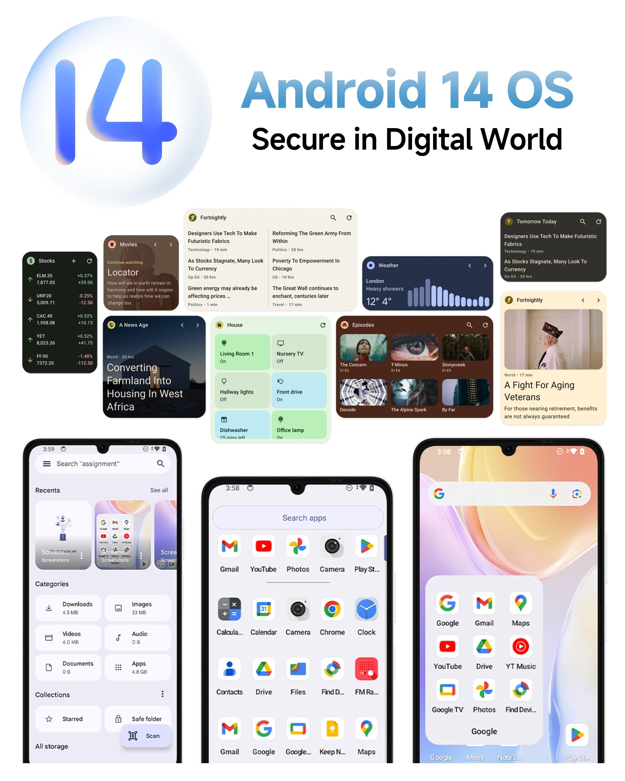 Ulefone Note 20 Pro Cellulare, 8GB+256GB/SD-1TB Android 14 Cellulari, 6.75" HD+ Widevine L1, Fotocamera 50MP+8MP Smartphone 6000mAh Batteria, Octa Core Dual SIM GPS/OTG/Face ID/Fingerprint Nero