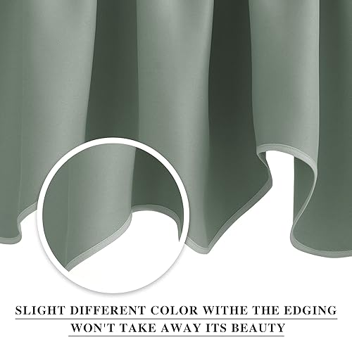 Miniatura 3 de NICETOWN Cortina opaca con cenefa de cocina para ventanas, sala de estar, sótano, estilo granja, oscurecimiento de habitación, cenefa de cortina
