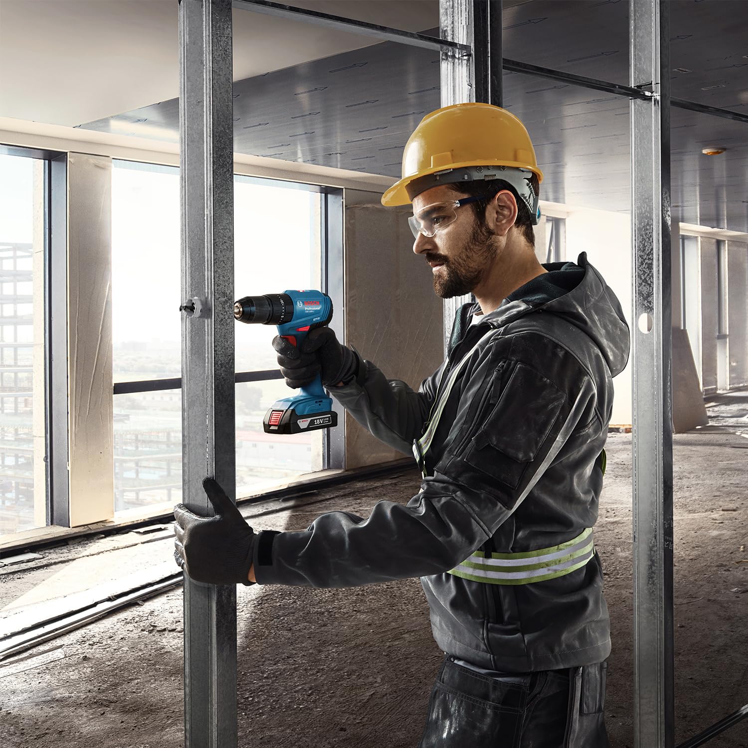 Bosch Professional 18V System Avvitatore con percussione a batteria GDR 18V-215 + Trapano-avvitatore GSB 185-LI (incl. 2 batterie GBA 18V 2.0Ah, caricabatteria GAL 18V-20, valigetta)