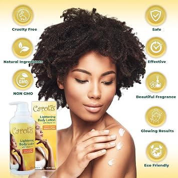 CAROTIS, Skin Brightening Lotion - 13.5 Fl oz / 400ml |For Body, Knees, Elbows, Hands, with Carrot Oil and Vitamin A