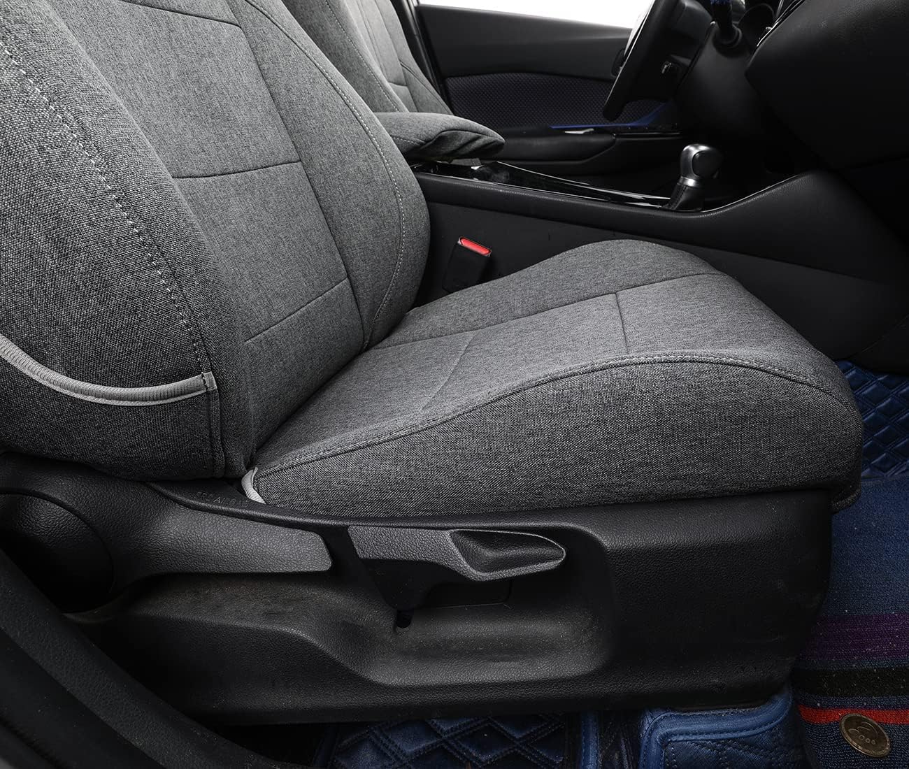 coverdream Custom Fit Seat Covers for Toyota Venza 2021 2022 2023 2024 LE,XLE,Limited,Nightshade,Full Coverage Polyester Seat Protector (Full Set,Gray)