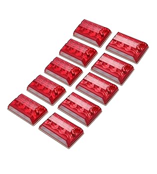 Amazon.co.jp: トラック 角型 10個 マーカーランプ サイド