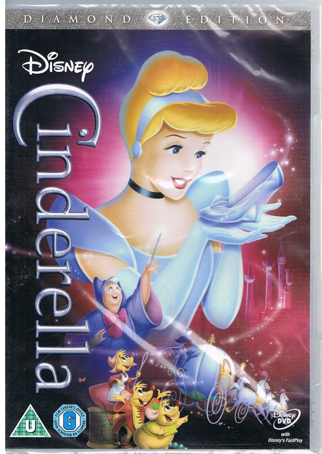 Cinderella Diamond Edition - 12th Animated Walt Disney Classic + Bonus Features: Tangled Ever After Short + Disc Intro by Diane Disney Miller + Behind the Magic: A New Disney + Fantasyland