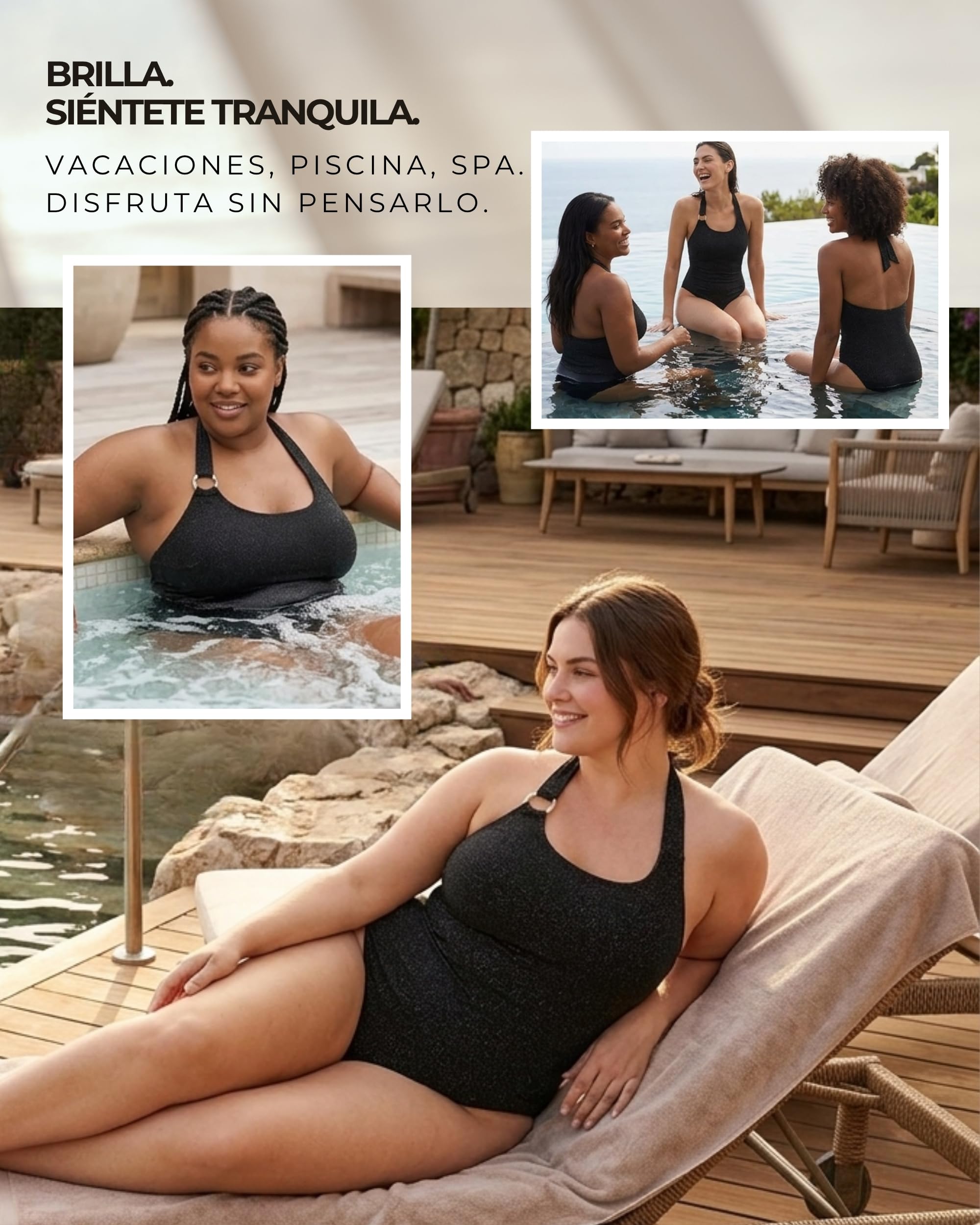 Bañador Menstrual 1 Pieza para Mujer y Niñas | Tecnología AquaSecure
