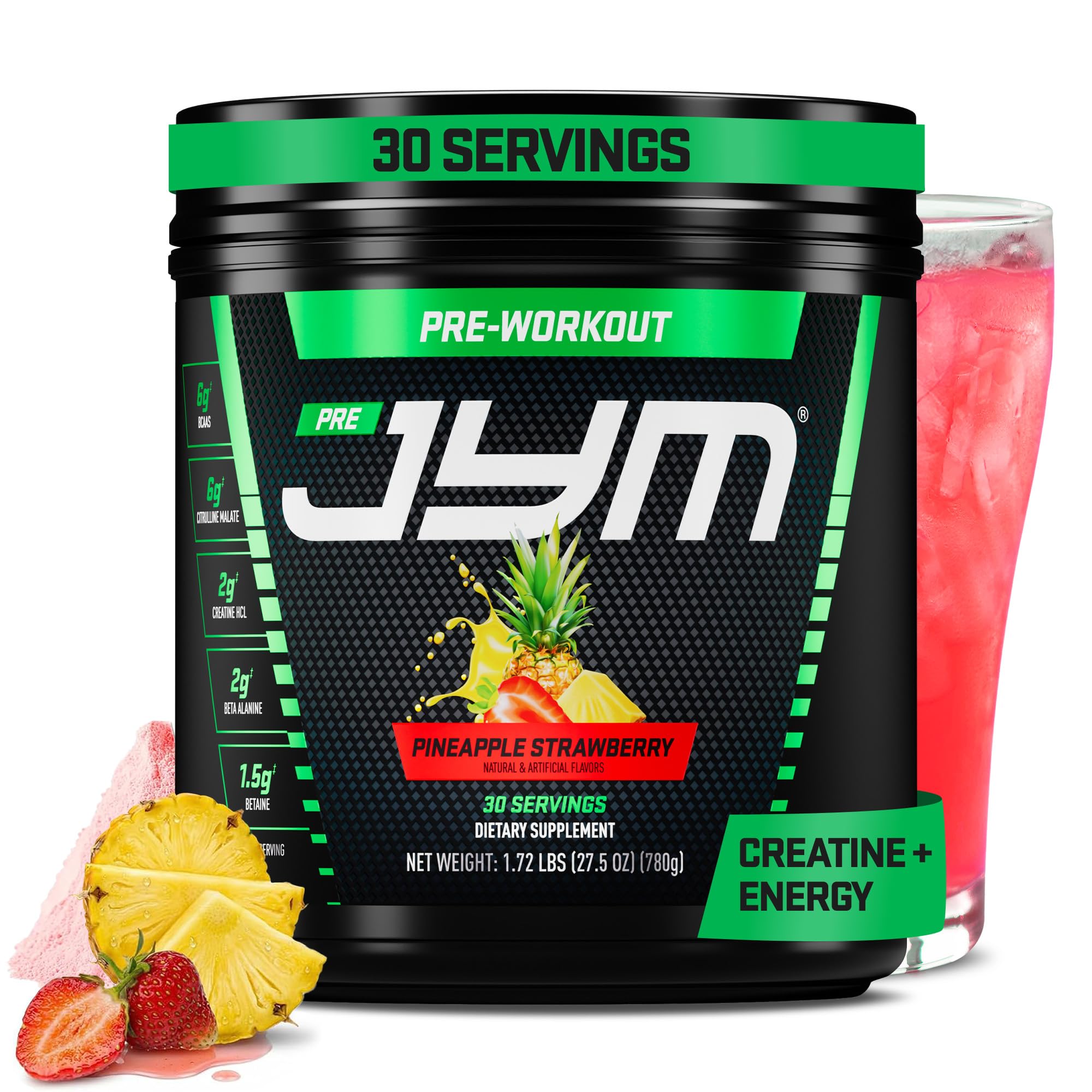 JYM Pre Workout, Orange Mango - Creatine HCI, Caffeine - 27.5 Oz — Amazon image 9