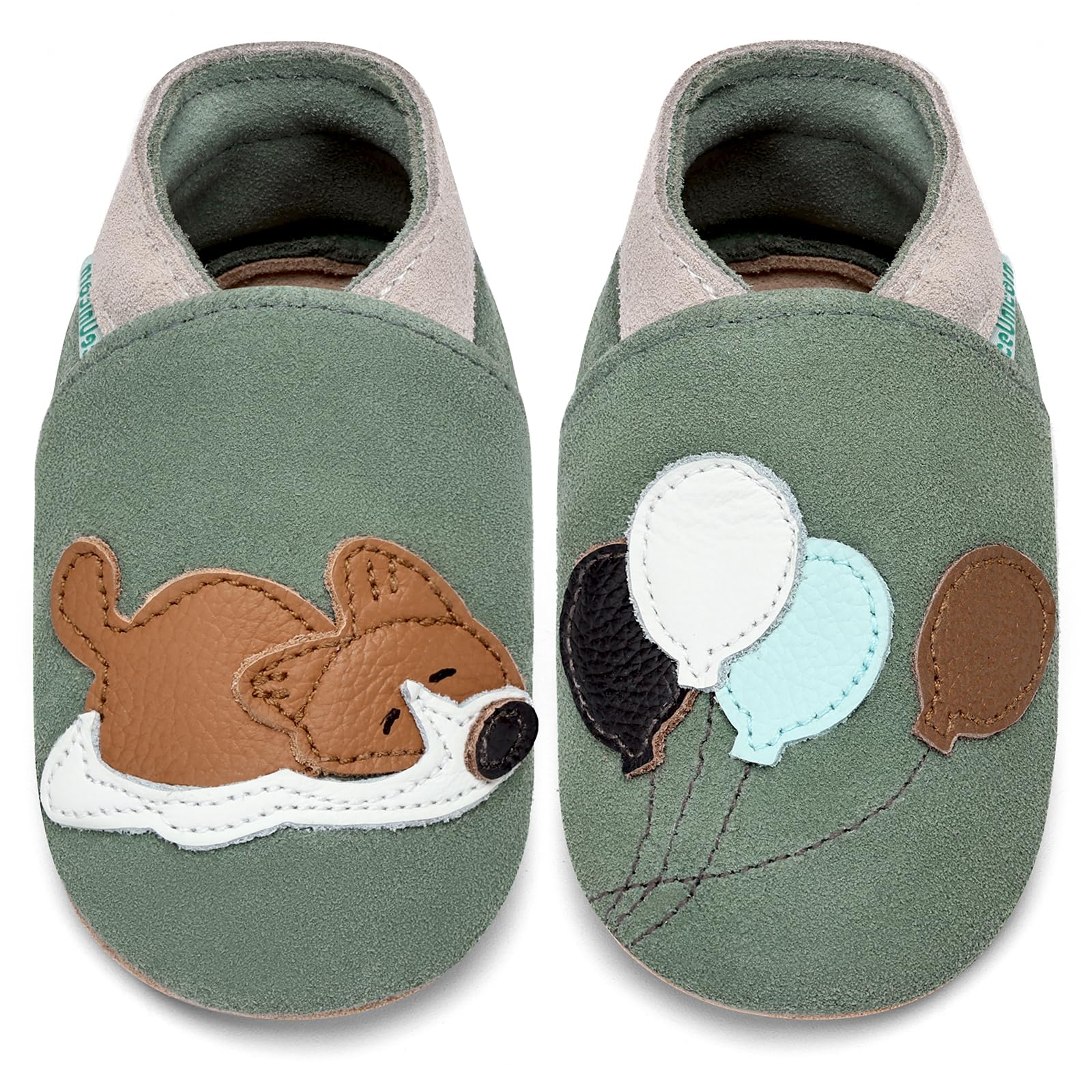IceUnicorn Lauflernschuhe Baby Krabbelschuhe Lederschlappen Babys Jungen Mädchen Weicher Lederpuschen